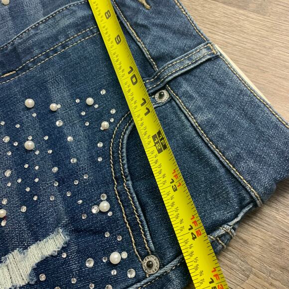 Maurices Pearl Jeweled Bling Shorts - Picture 6 of 7
